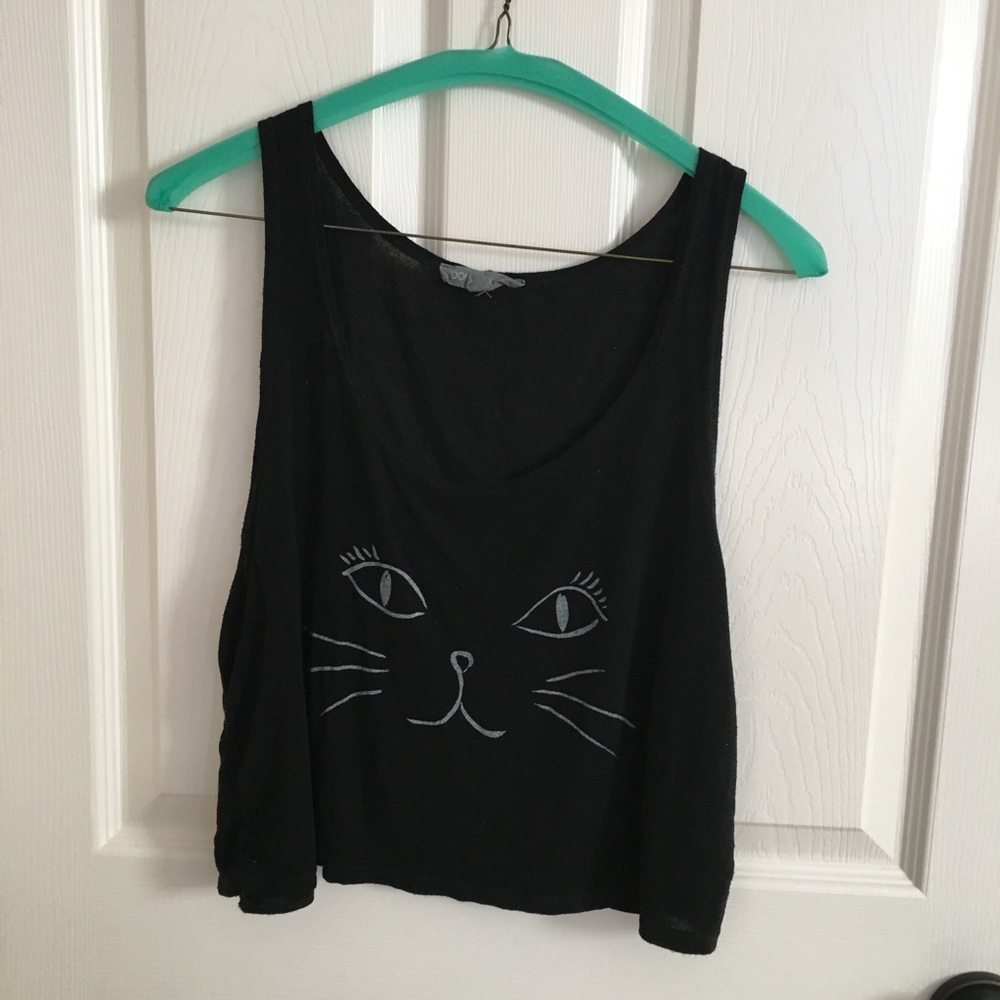 Black crop top